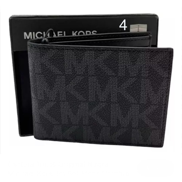 Choose one NWT  Men`s Jet Set Slim Billfold Leather Wallet with Gift Box pick 1 - Picture 4 of 15